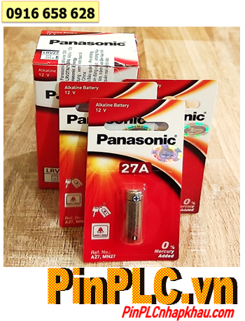 COMBO 1hộp 5vỉ 1viên Pin Remote 12v Panasonic A27 27A MN27 27AE LR27 _Giá chỉ 139.000đ/HỘP